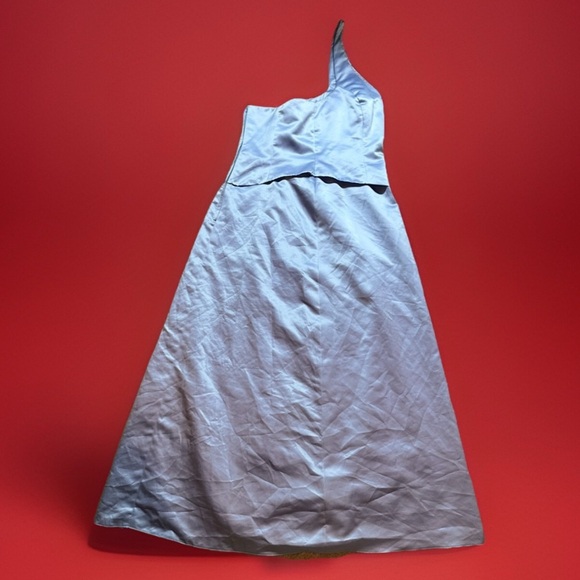 Sissy Princess Long blue tuttobene satin Prom Formal dress Ball Gown XL CD TS - Picture 2 of 5